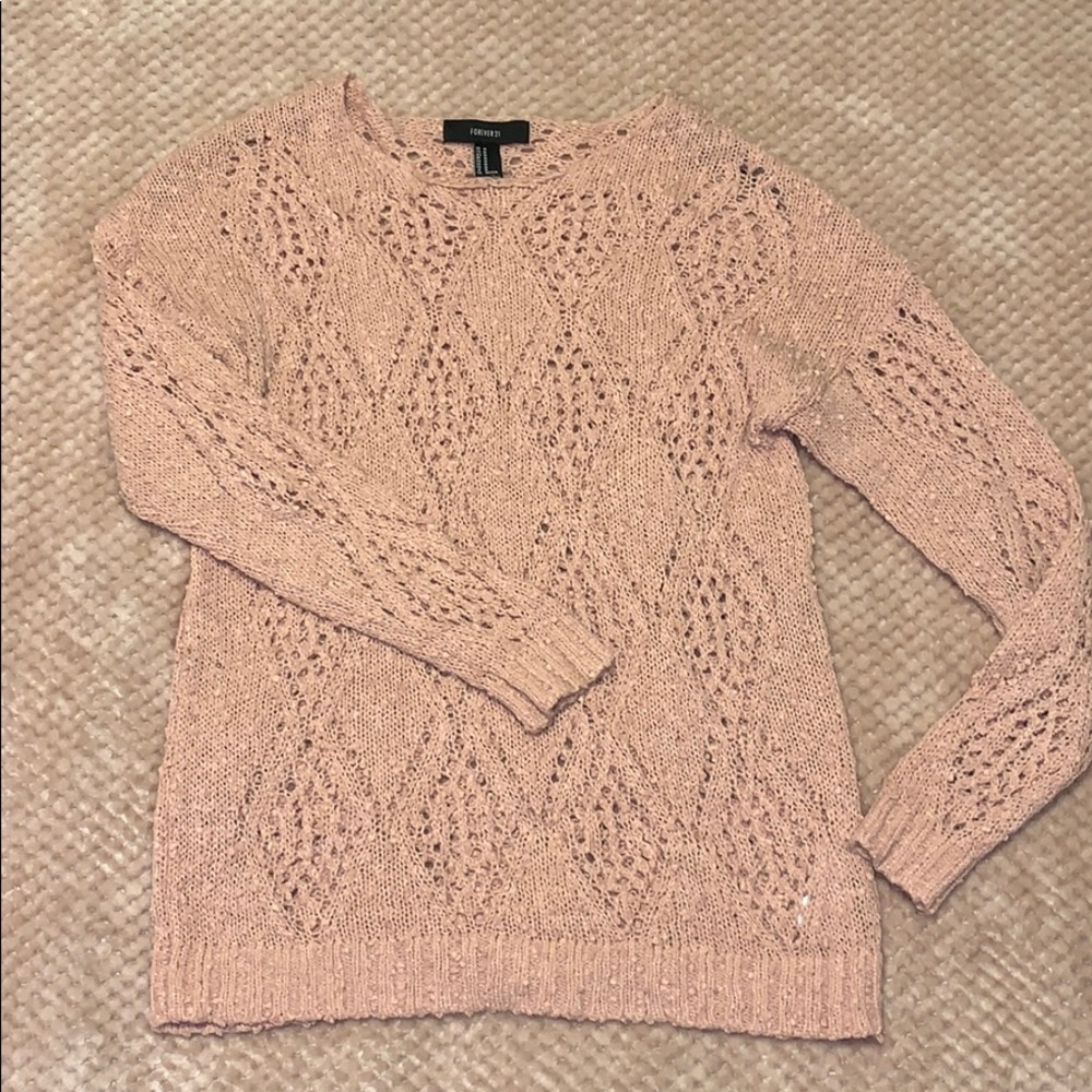 Pink knitted Sweater